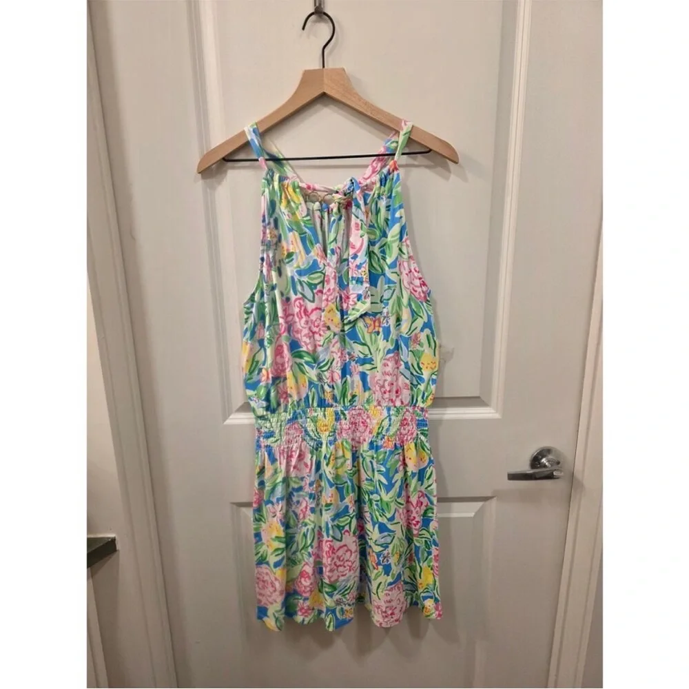 NWT Lilly Pulitzer Shirelle Skirted Romper Sz XL Grove Garden Beachy Resortwear - Picture 6 of 9